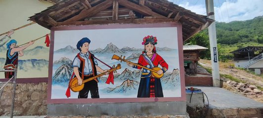 乡村振兴手绘墙——美佳彩绘黔西南分公司助力美丽乡村建设