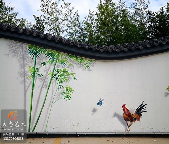 围墙焕新彩 青岛城阳农业园区墙体彩绘的艺术魅力